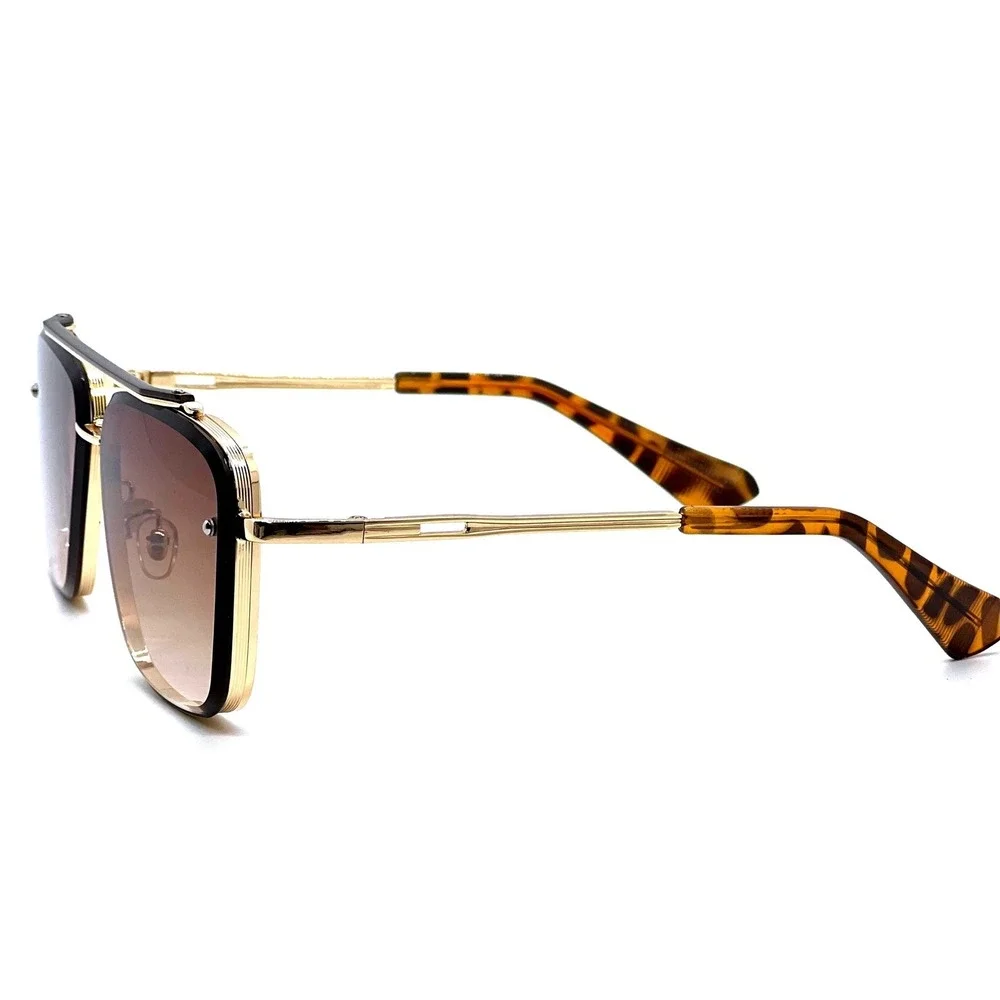 Aviator Sunglasses for Men Women HD UV400 Lens Metal Frame Elegant Luxury Lentes
